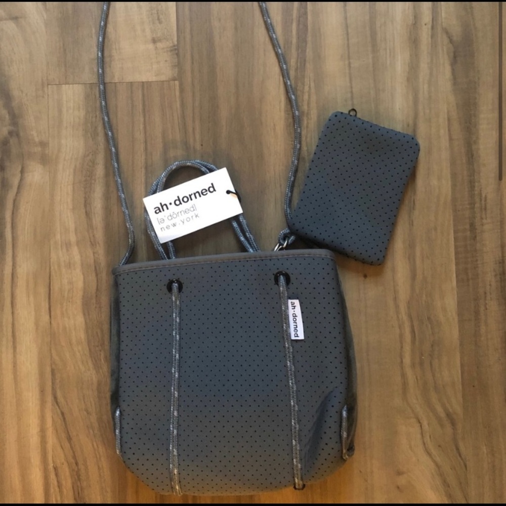 Ahdorned Mini Neoprene Tote in Grey